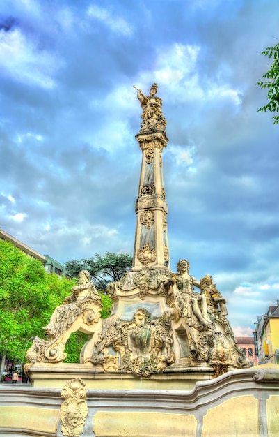 Saint George Fountain in Trier, Germany