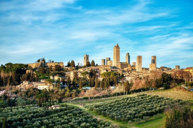 聖ジミニャーノ。イタリアトスカーナの中世都市。中世のマンハッタンと呼ばれる