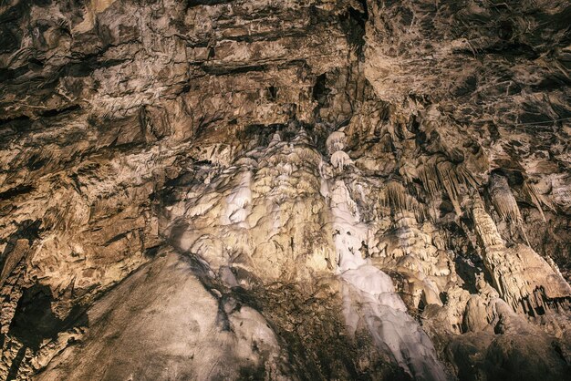 Saint Istvan caves in Lillafured Miscolc Hungary with stalactites