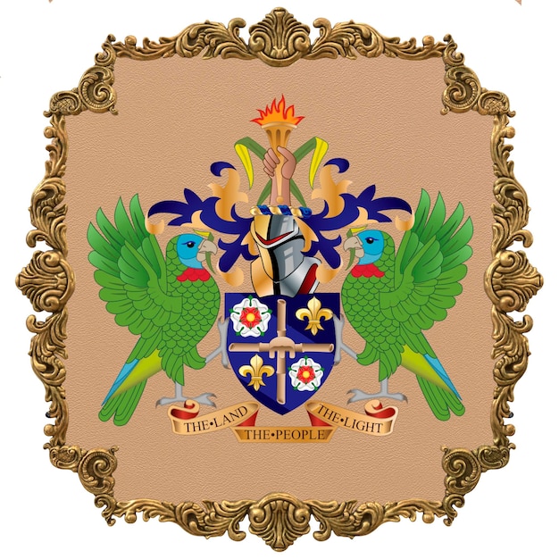 Saint Lucia nationaal embleem Nationale Onafhankelijkheidsdag