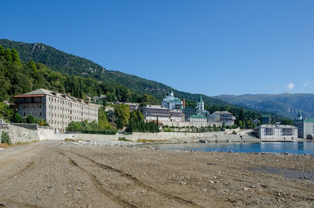 Saint Panteleimon Monastery, Athos Peninsula, Mount Athos, Chalkidiki, Griekenland