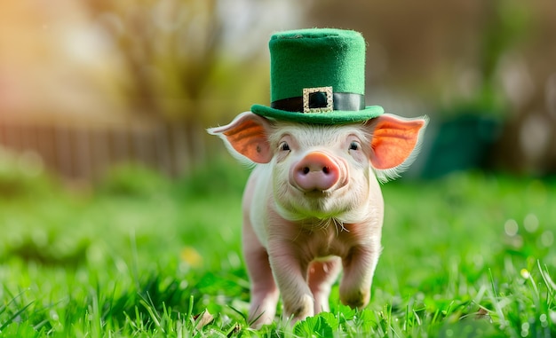 Saint Patrick pig