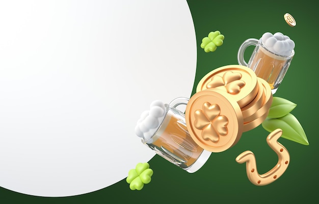 Saint Patrick's Day 3D Illustration