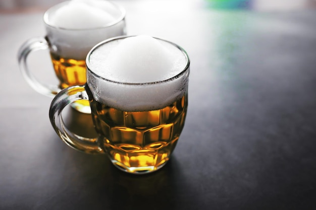 Saint Patrick's Day holiday National Irish holiday A mug of golden beer at the bar