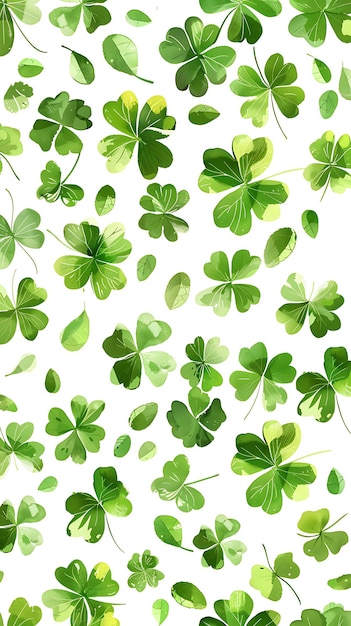 Photo saint patricks day background st patricks day background with green clover leaves