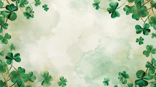 Photo saint patricks day seamless background with copy space