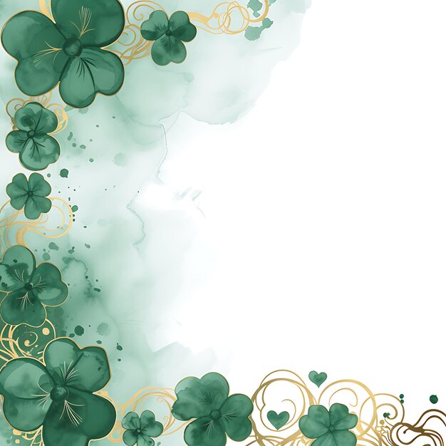 Photo saint patricks day seamless background with copy space