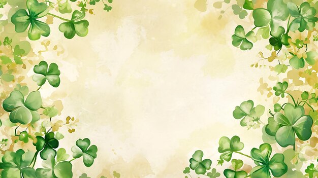 Photo saint patricks day seamless background with copy space