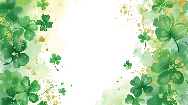 Photo saint patricks day seamless background with copy space