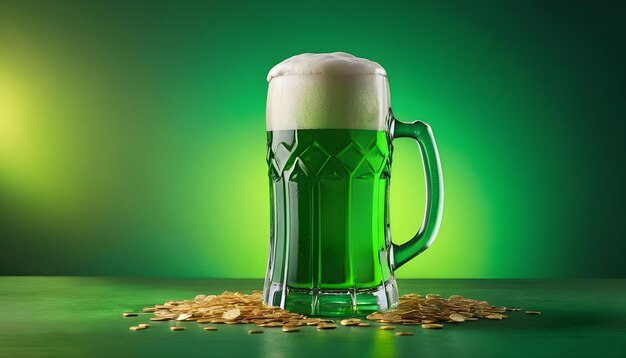 Photo saint patricks green beer