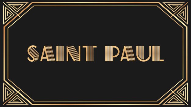 Photo saint paul jazz gold text