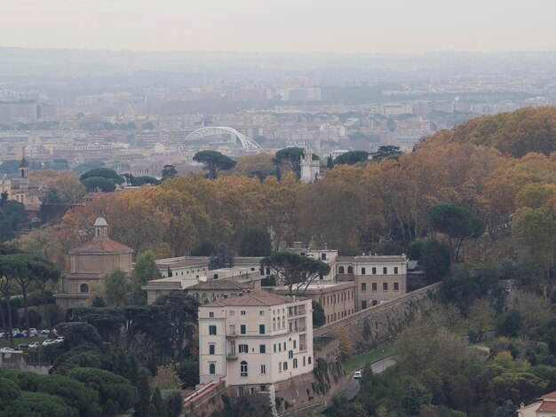 Saint peter basilica rome view from rooftop