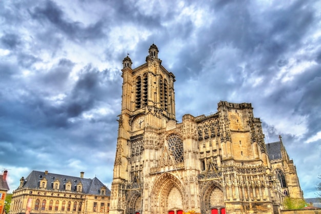 Saint peter and saint paul cathedral of troyes in france aube