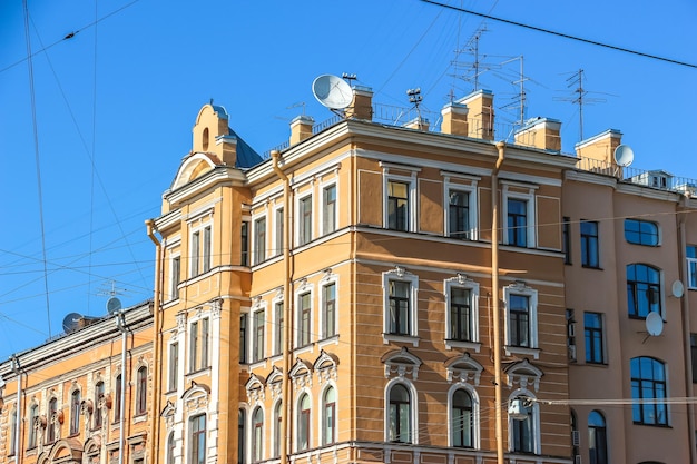 Фото Санкт-петербург россия красивая архитектура центра санкт-петербурга