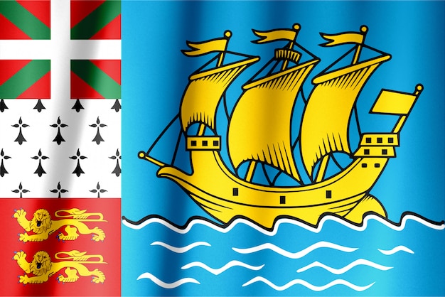 Saint Pierre And Miquelon flag