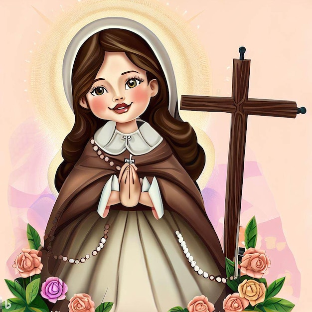 Saint Rose de Lima illustratie