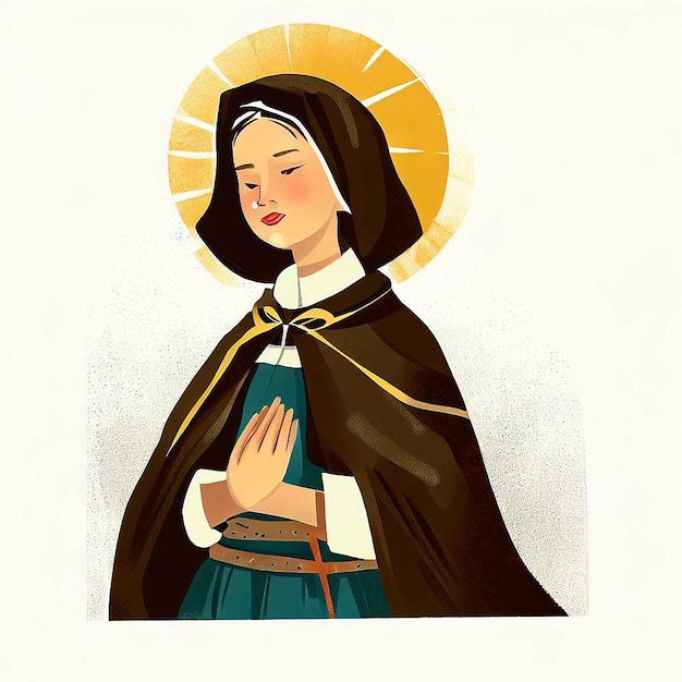 Saint Rose de Lima illustratie