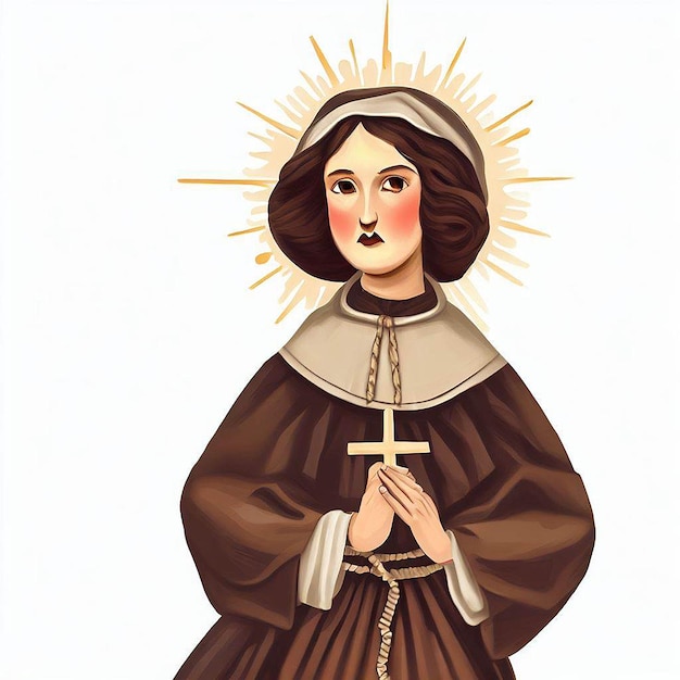 Saint Rose de Lima illustratie