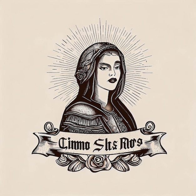 Saint Rose de Lima illustratie