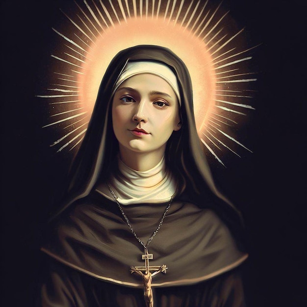 Premium AI Image | saint rose de lima illustration