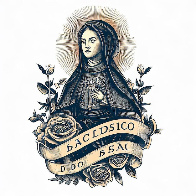 saint rose de lima illustration