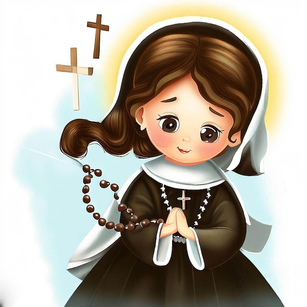 saint rose de lima illustration