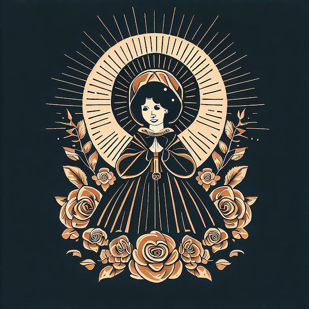 saint rose de lima illustration