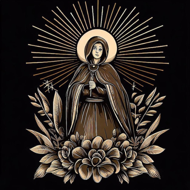 saint rose de lima illustration