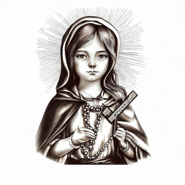 saint rose de lima illustration