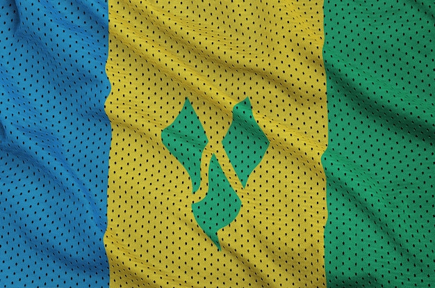 Saint Vincent and the Grenadines flag printed on a polyester nyl