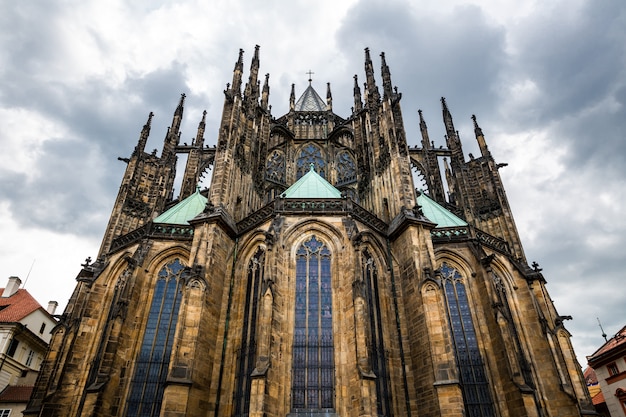 Saint Vitus Cathedral, Prague, Czech Republic. European town, famous place for travel and tourism