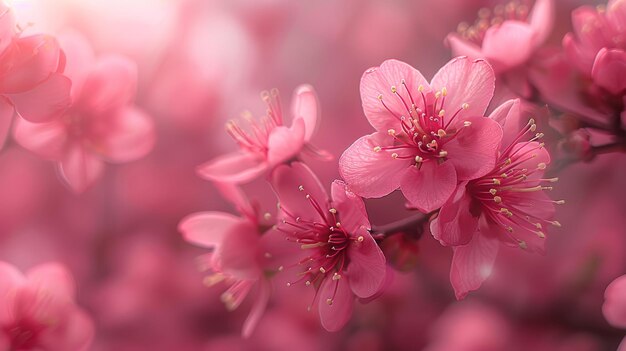 Sakura bloemen abstracte zachte focus roze kleur filter achtergrond