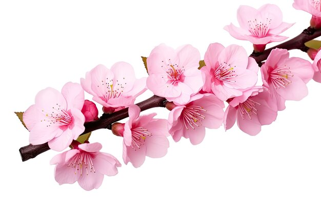 Sakura bloemen geïsoleerd op een witte achtergrond