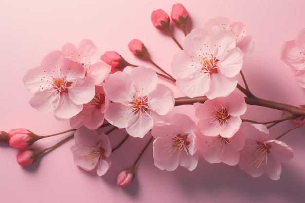 Sakura-bloemen genereren AI