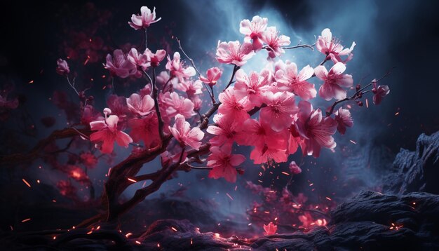 Foto sakura boom illustratie