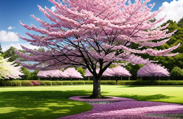 写真 さくら 春の桜 日本の愛は春の風景を生成しました