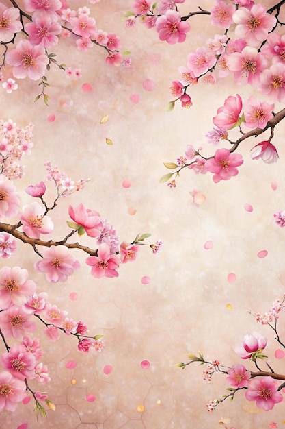 A sakura floral wallpaper spring