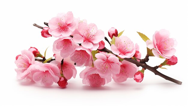 Sakura Isolated on White Background