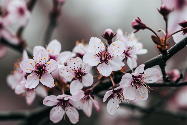 Sakura-kersentak van Japan met bloeiende bloemen