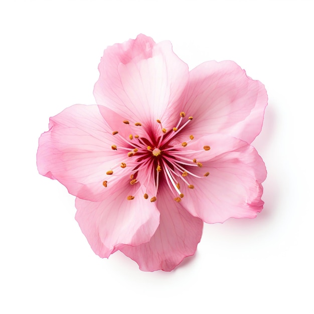 Sakura petal isolated on white background