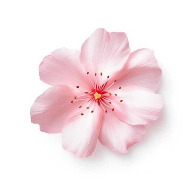 Sakura petal isolated on white background