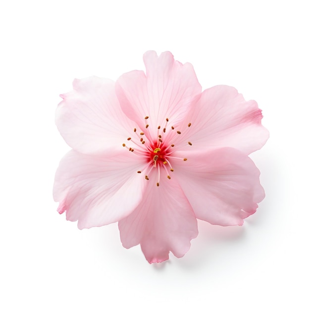 Sakura petal isolated on white background