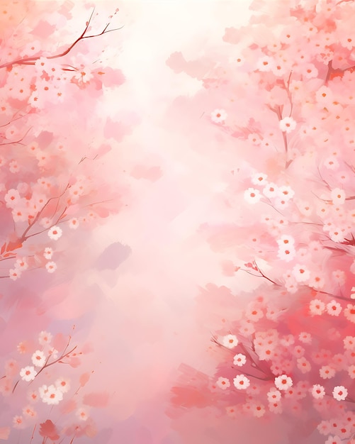 Sakura rozenblaadjes Sanrio behangkunst