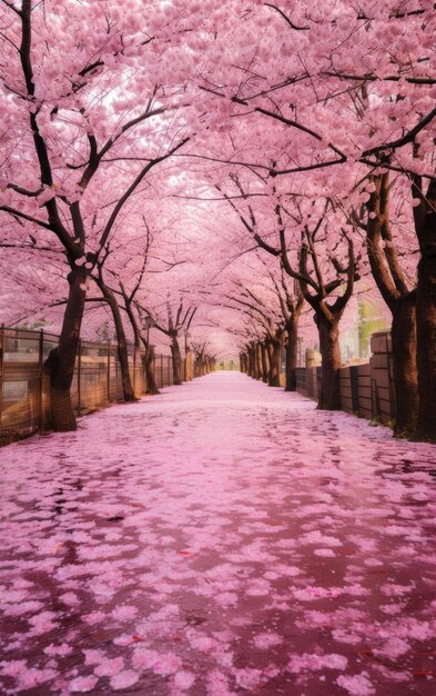 Photo sakura splendor in japan