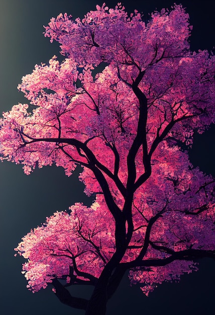 Sakura tree in blossom