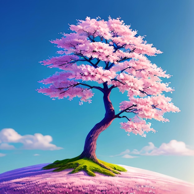 Sakura tree model idea for game