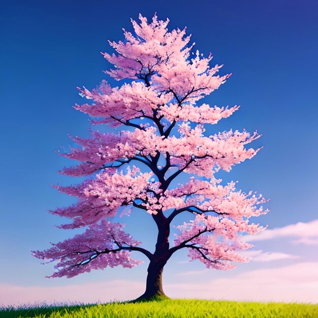 Sakura tree model idea for game