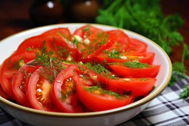 Photo salad from tomatoes