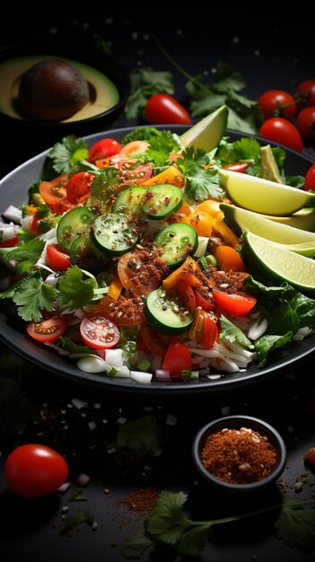 Salad meal food healthy vegetable