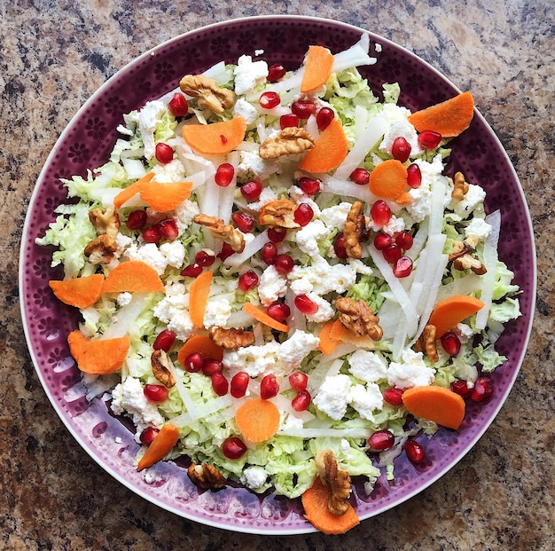 Salad on plate